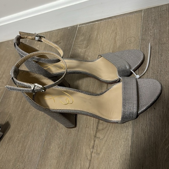 NEW! Sam Edelman Silver Jute Yaro Block Heel Sandal - Size 8 - Picture 10 of 15